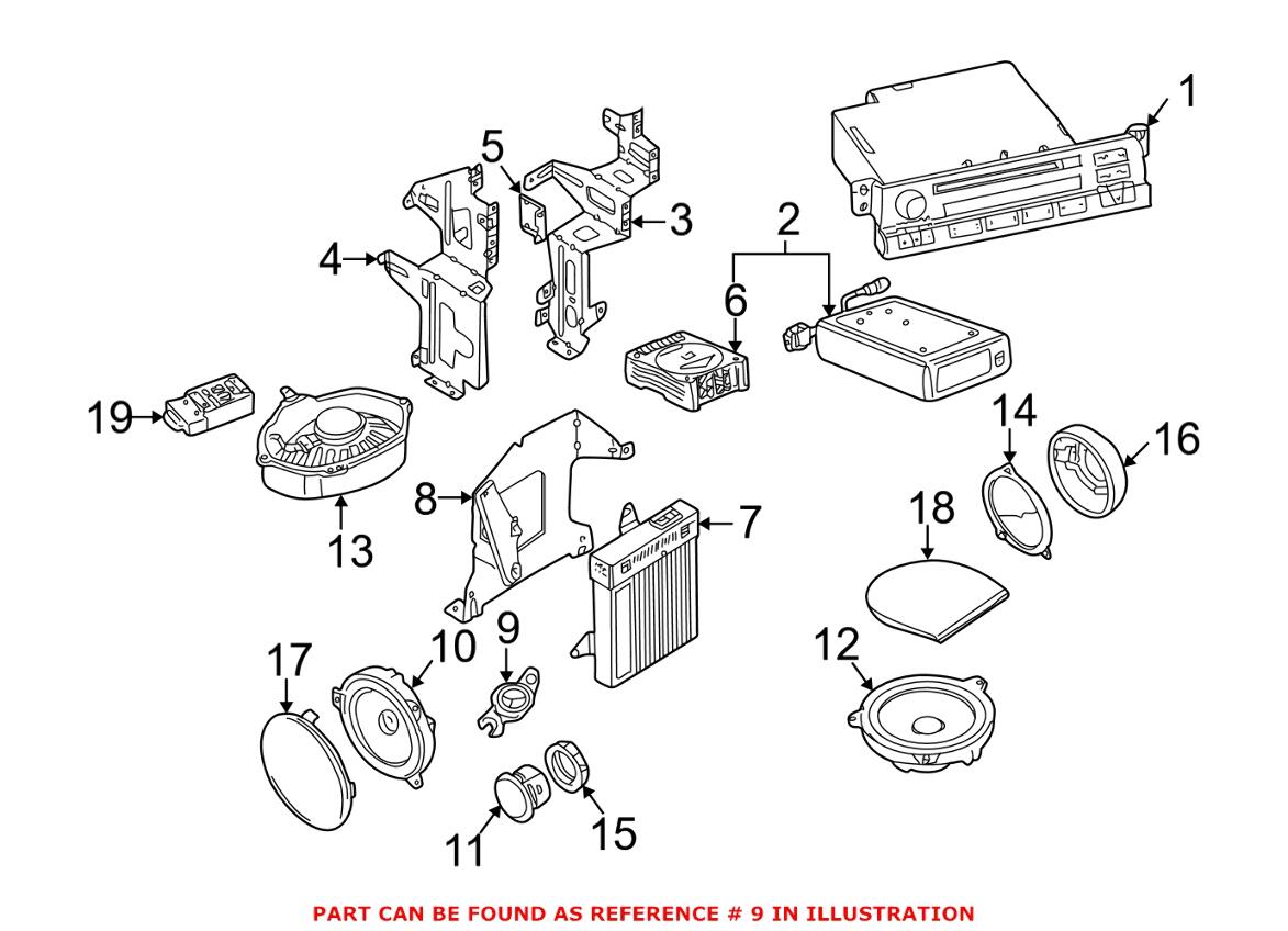 BMW Speaker - Front (Mid-Range and Tweeter) 65138374698